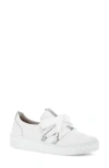 Gabor Bow Sneaker In White