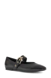 Gabor Buckle Mary Jane Flat In Black
