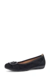 Gabor Buckled Flat In Black
