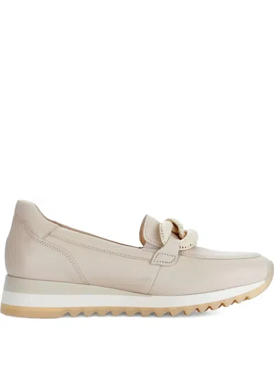 Gabor Chain-link Leather Loafers In Multi