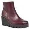 Gabor Chunky Ankle Boot In Merlot In Black
