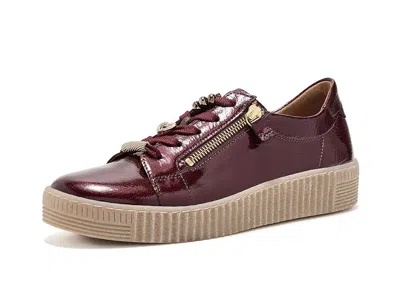 Gabor Colette Women's Shoes Mulberry: Uk 5 (us Women's 7.5) B - Medium, Leather In Burgundy