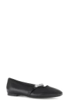 Gabor Crystal Mary Jane Flat In Black
