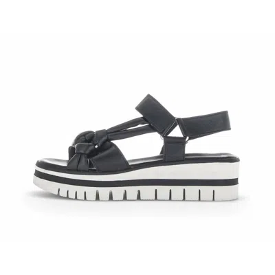 Gabor Flatform Sandal In Black