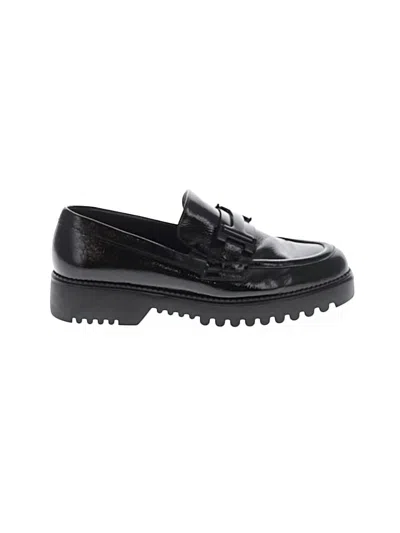 Pre-owned Gabor Flats In Black