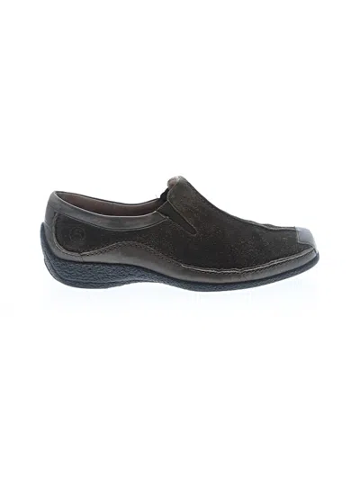 Pre-owned Gabor Flats In Brown