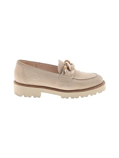 Pre-owned Gabor Flats In Tan