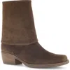 Gabor Foldover Shaft Bootie In Brown