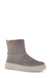 Gabor Genuine Shearling Lined Platform Bootie In Gray