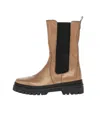 GABOR GLACED NAPPA CHELSEA BOOT IN BROWN,BLACK