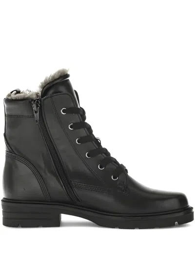 Gabor Lace-up Boots In Black
