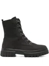 Gabor Lace-up Chunky-sole Boots In Gray
