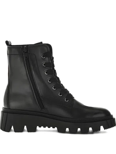 Gabor Lace-up Combat Boots In Multi