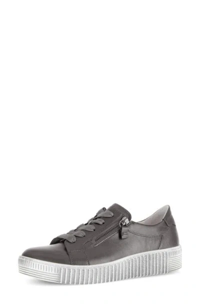 Gabor Low Top Sneaker In Gray