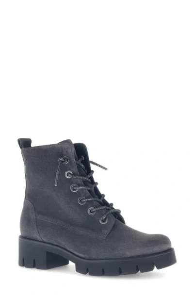 Gabor Lug Sole Bootie In Animal Print