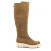 Gabor Luxurious Suede Knee-high Boots In Brown In Brown