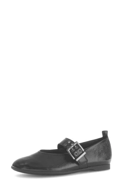 Gabor Mary Jane Flat In Black