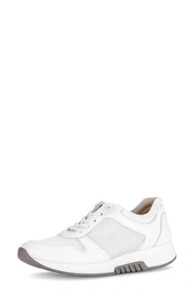 Gabor Mesh Sneaker In White