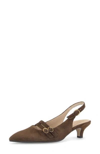 Gabor Olympia Slingback Pump In Brown