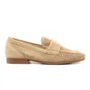 Gabor Perforated Loafer In Caramel In Multi