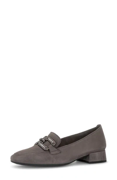 Gabor Piper Leather Loafer In Taupe