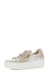 Gabor Platform Sneaker In Neutral