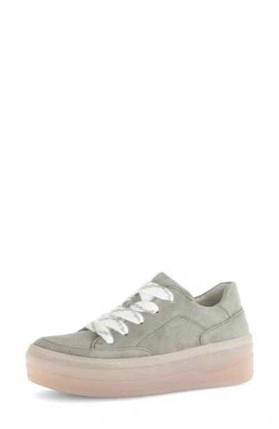 Gabor Platform Sneaker In Green