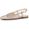 Gabor Pointed Toe Slingback Flat In Multi