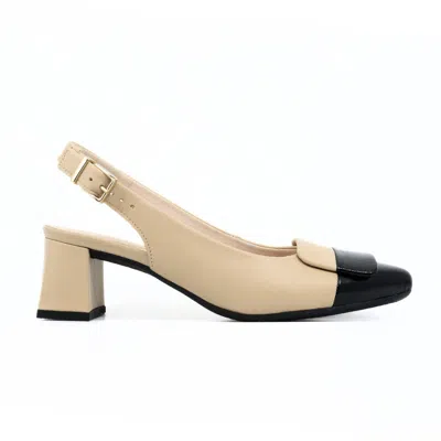 Gabor Pump Slingback In Caramel In Beige