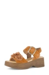 Gabor Raffia Appliqué Platform Sandal In Multi