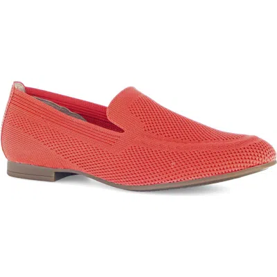 Gabor Rhinestone Knit Loafer In Red