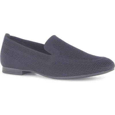Gabor Rhinestone Knit Loafer In Blue