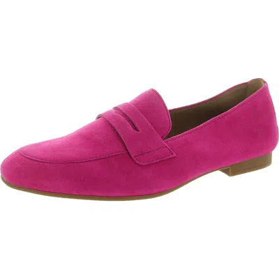 Gabor Samtchevraeu Womens Suede Loafers In Pink