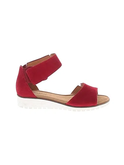 Pre-owned Gabor Sandals In Red