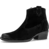 Gabor Skye Leather Bootie In Black