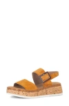 Gabor Slingback Wedge Sandal In Brown