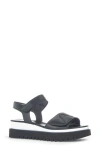Gabor Strappy Wedge Sandal In Black