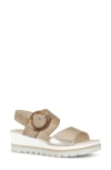 Gabor Strappy Wedge Sandal In Puder
