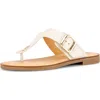 Gabor Studded Flip Flop In White