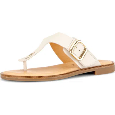 Gabor Studded Flip Flop In White