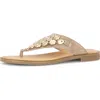 Gabor Studded Sandal In Brown