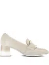 Gabor Suede Block-heel Pumps In Multi