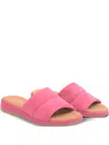 Gabor Suede Flat Sandals In Pink