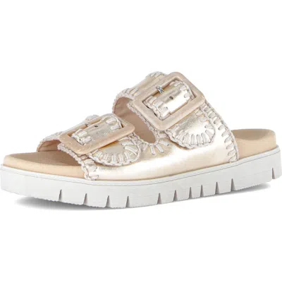 Gabor Two-strap Lug Sole Sandal In Neutral