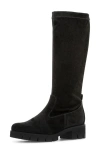 Gabor Vera Leather Knee High Boot In Black