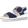 Gabor Wedge Sandal In Blue