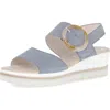 Gabor Wedge Sandal In Blue