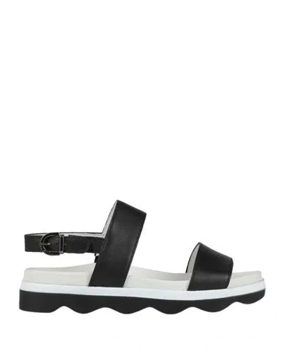 Gabor Woman Sandals Black Size 7.5 Soft Leather