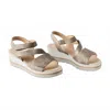 Gabor Women's 24.640.62 Wedge In Shell Metallic In Neutral