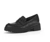 Gabor Women's 35.231.27 Penny Loafer In Black Quilted Leather In Black